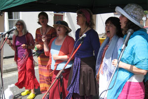 Acappella group on the Gazebo stage