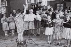 <p>Music class at St. Barnabas</p>
