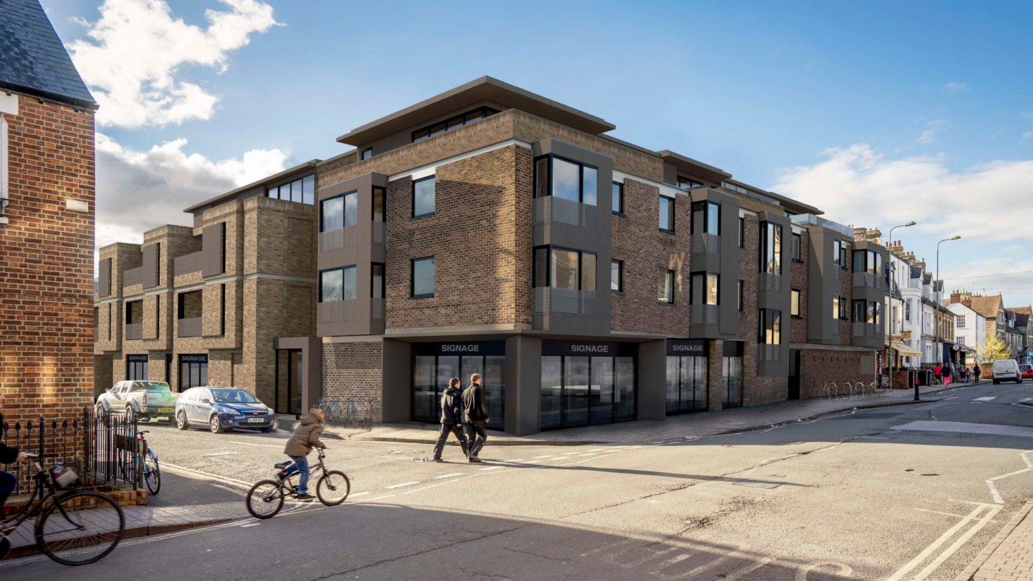 The view from Walton Street, with not much traffic