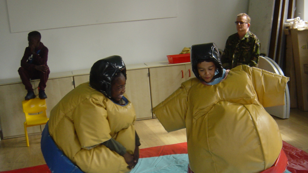 Sizing up for a sumo bout