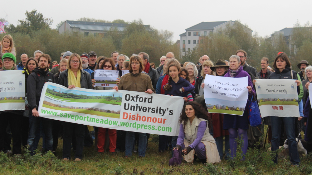 The university's disregard for an historic view of the city provoked wisdespread protests