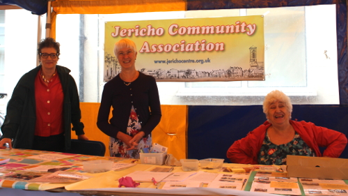 Service with a smile on the JCA stall - Ro Strawson, Phyllis Starkey and Anne Mobbs