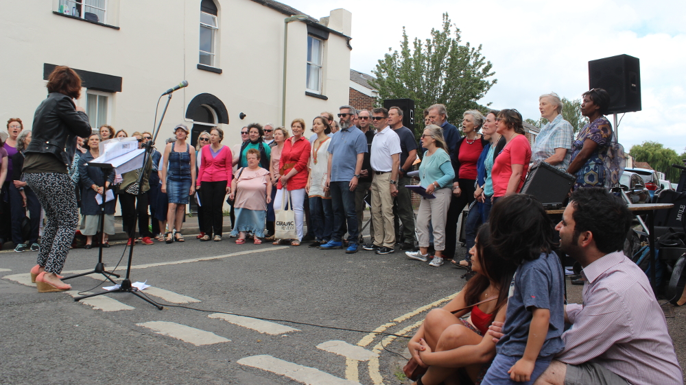 A stirring rendition of 'Joshau fit the battle of Jericho' from the Jericho Singers