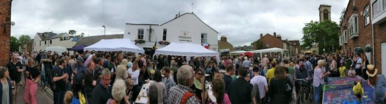 A panoramic view of the Bookbinders activities