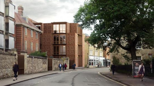 Artist's impression  of the new building next to the Coop 